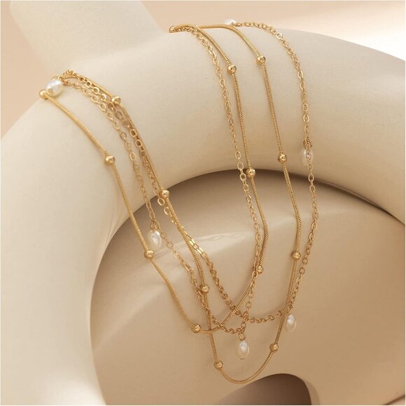 2Pcs Summer Beaded Waist Chain Metal Bikini Multi-Layer Waist Belly Chain Sexy - Picture 3 of 5